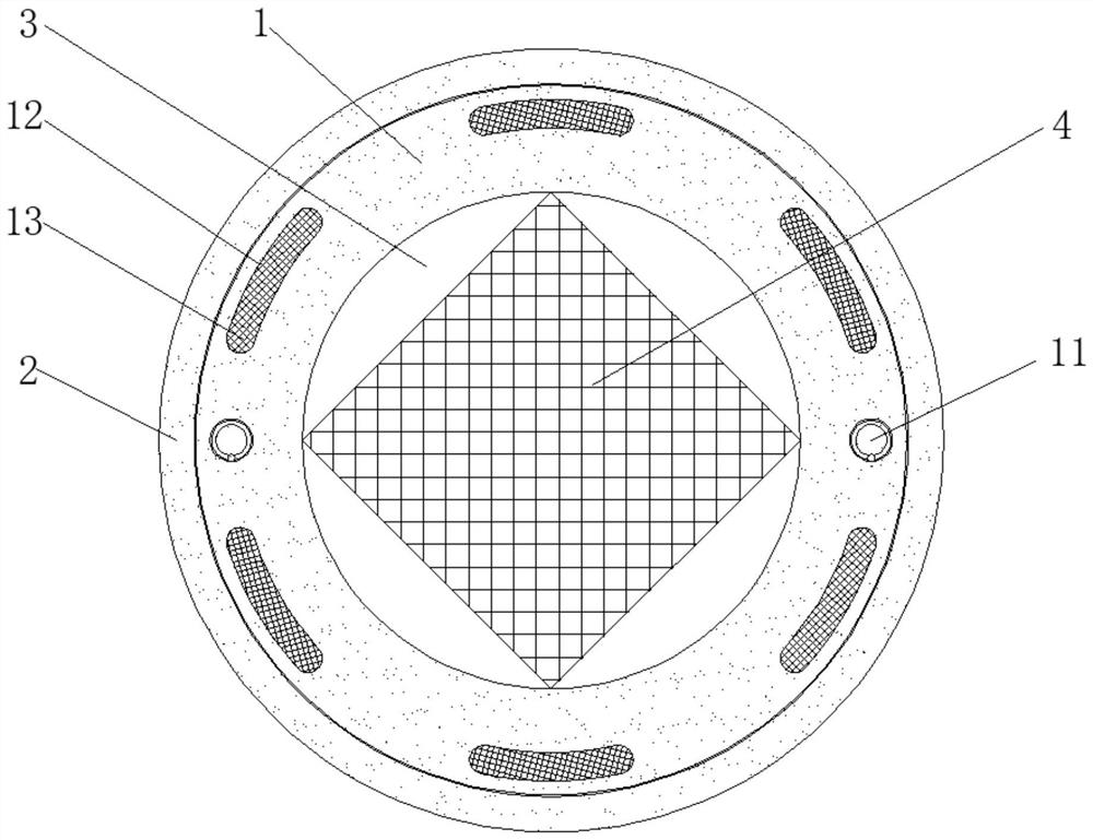 Well lid mounting structure with self-locking function for municipal drainage