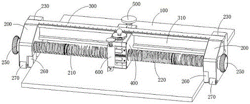 Line drawing instrument for metal sheets