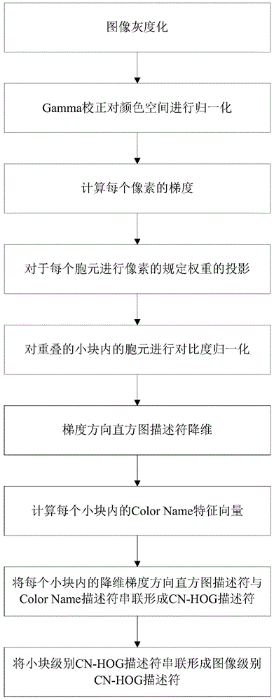 Deformable part model object detection method based on color description