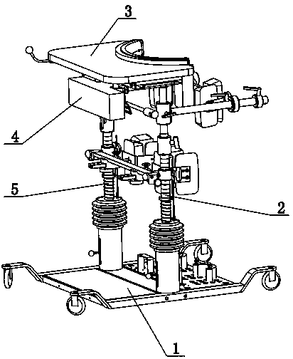 Standing balance frame rehabilitation training device