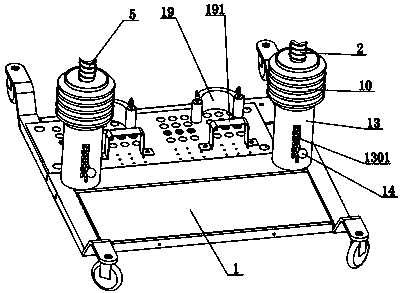 Standing balance frame rehabilitation training device