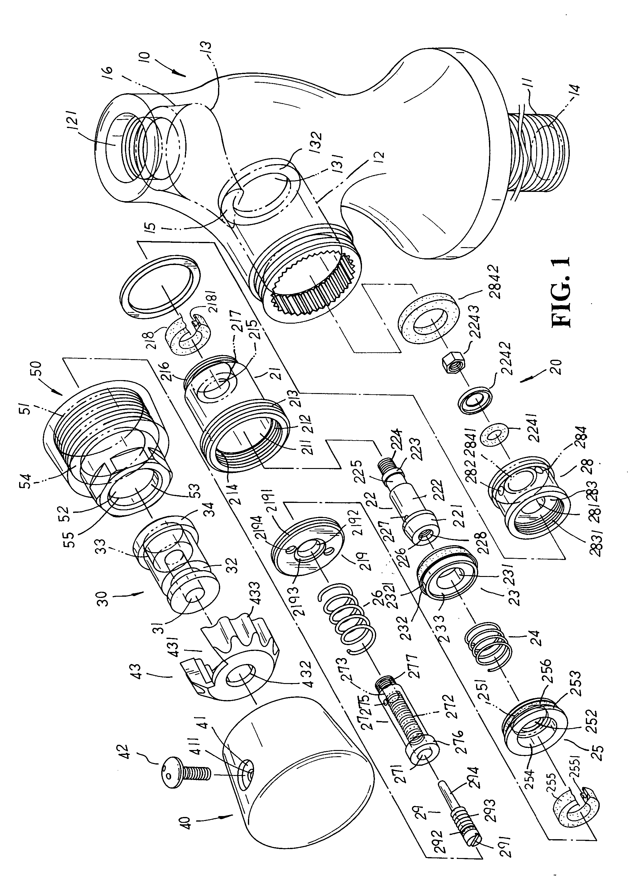 Oil-hydraulic type automatic shutoff valve water-saving structure