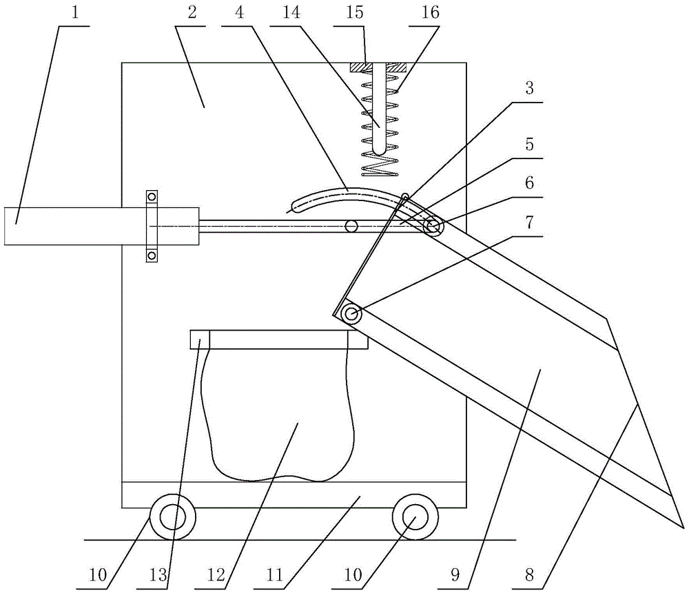 Grain bagging device