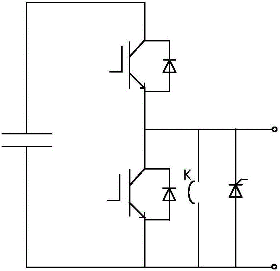 Flexible direct-current power-transmission converter-valve half-bridge structure power module test device