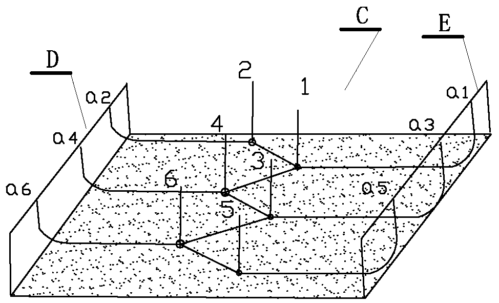 Model of underground gasification furnace and furnace building and gasification method