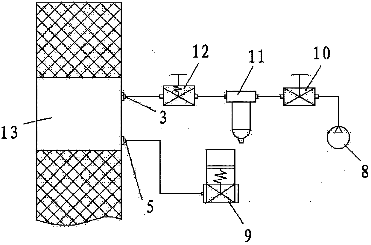 Non-contact leakage detecting method of double-layered packing sealing structure and system