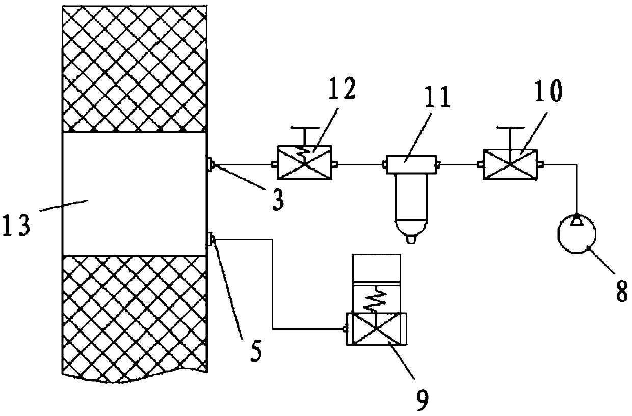 Non-contact leakage detecting method of double-layered packing sealing structure and system