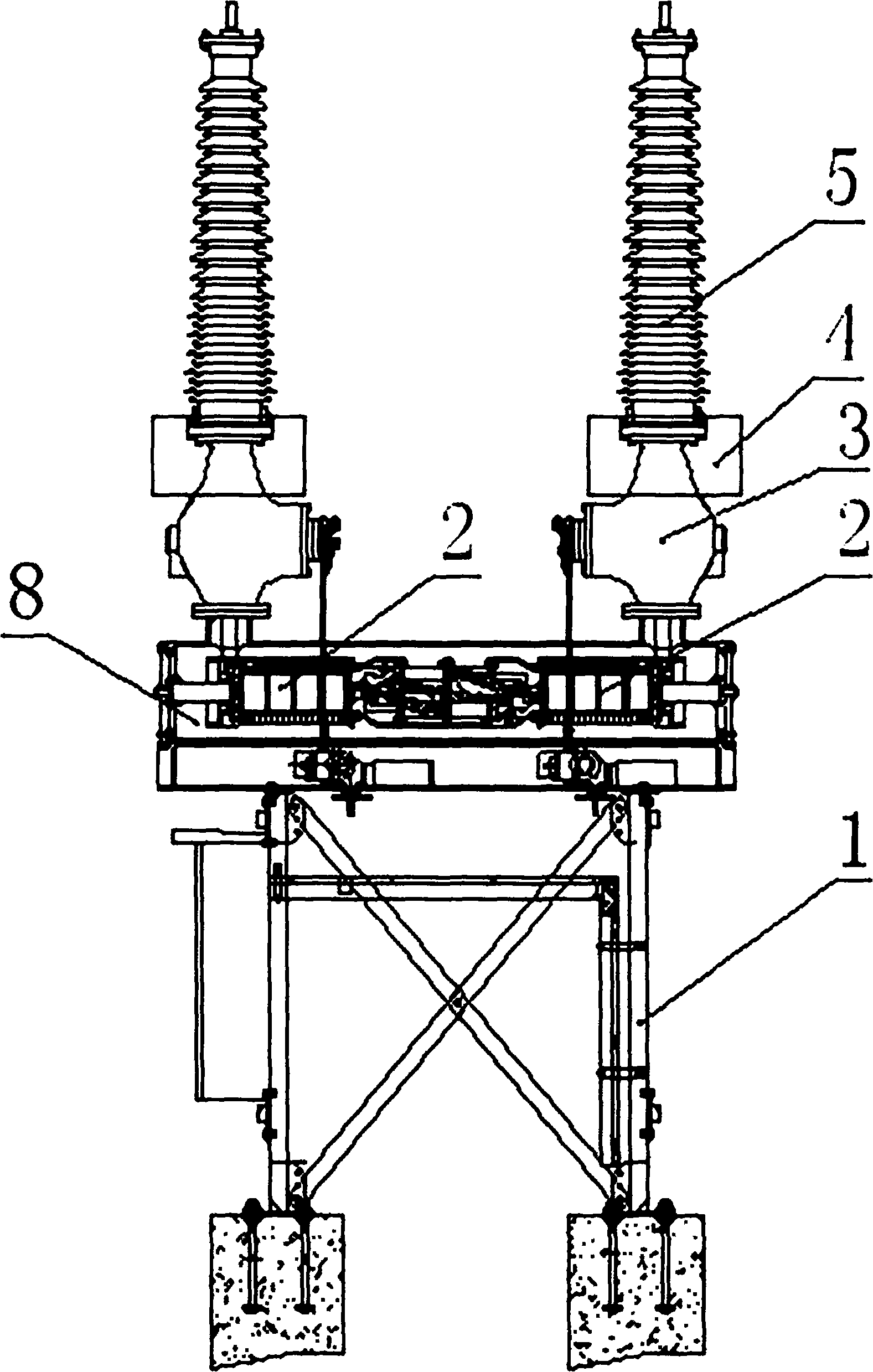 Environment-friendly outdoor AC high voltage totally-enclosed combined electrical apparatus