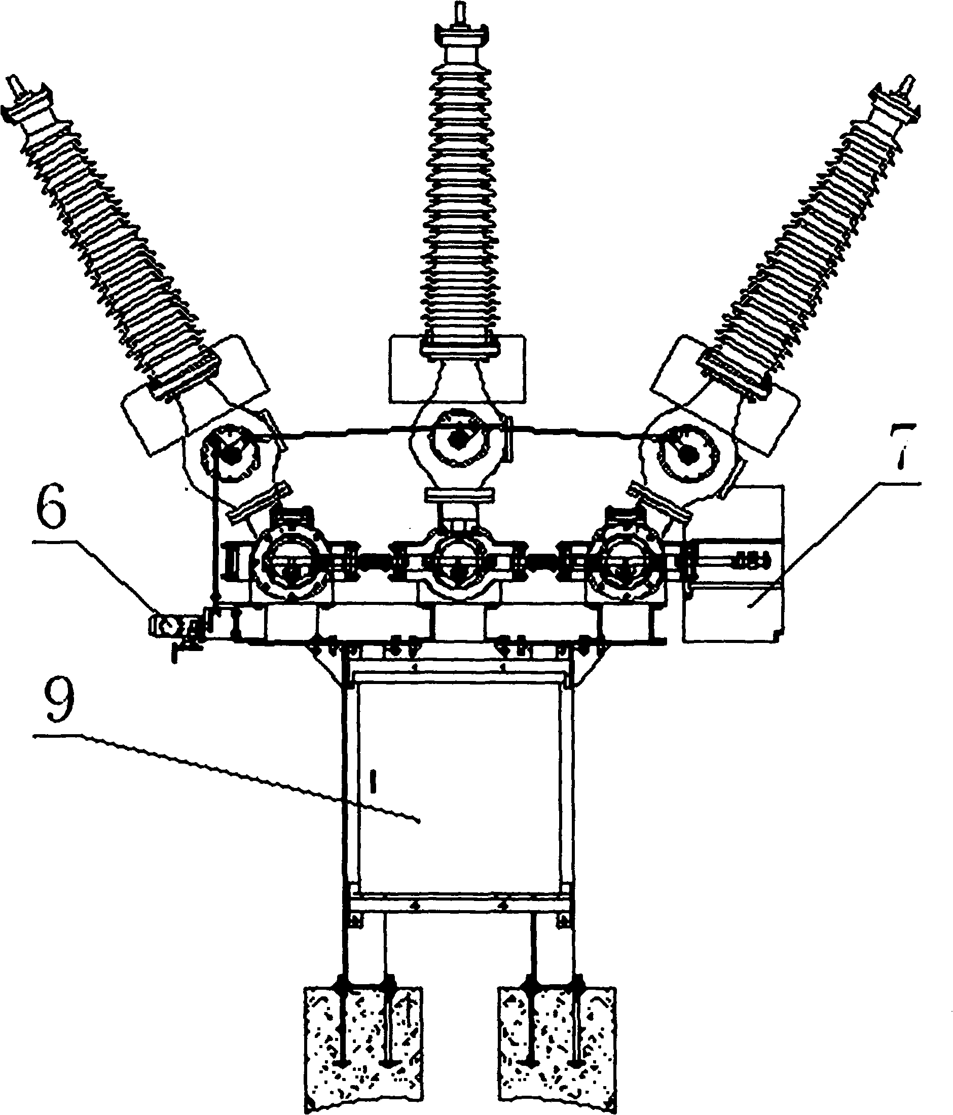 Environment-friendly outdoor AC high voltage totally-enclosed combined electrical apparatus