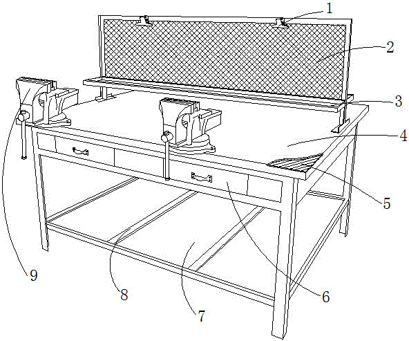 Fitter practical training operating console with vibration and noise reduction function