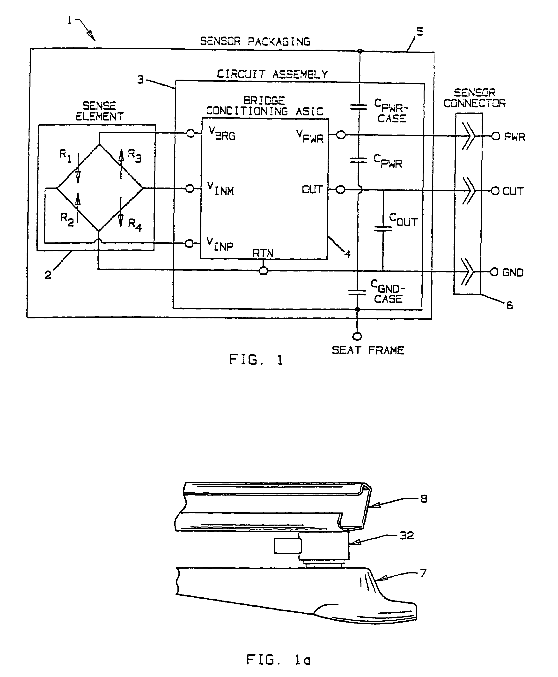 Occupant weight sensor for vehicular seats, method for making and system therefor