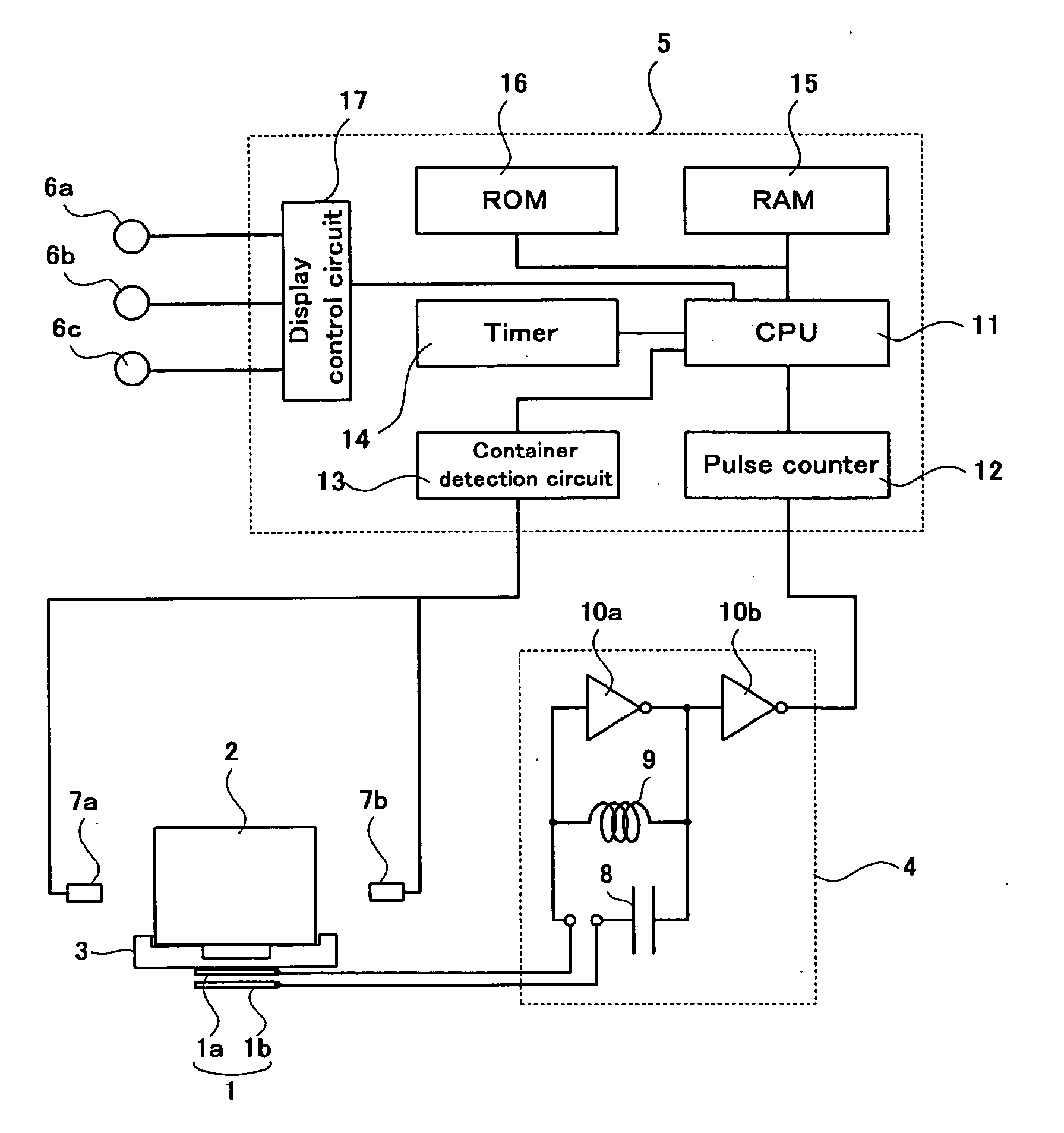 Device for judging types of liquid in container and control method therefor