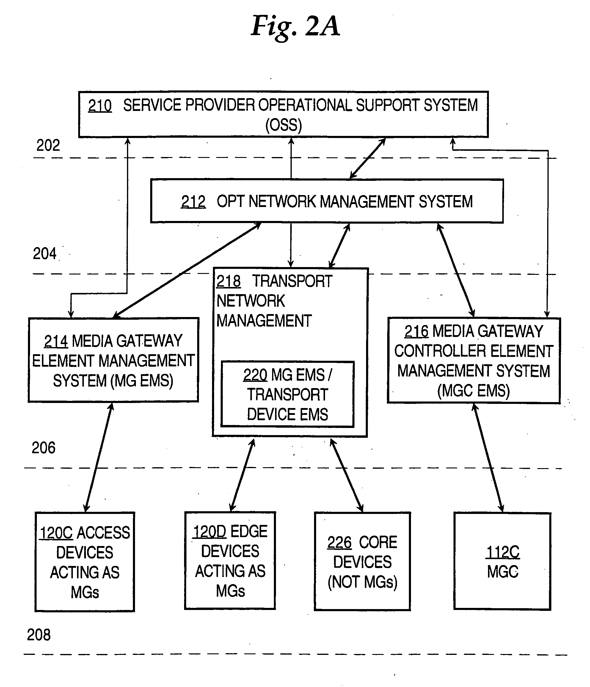 Managing packet voice networks using a virtual switch approach