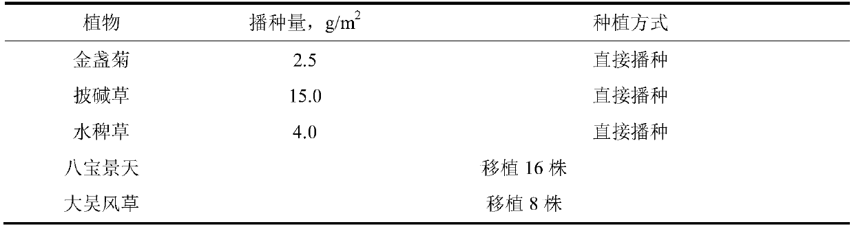 Phytoremediation method for combined pollution of Cd, Zn and Cu in river dredging sediment