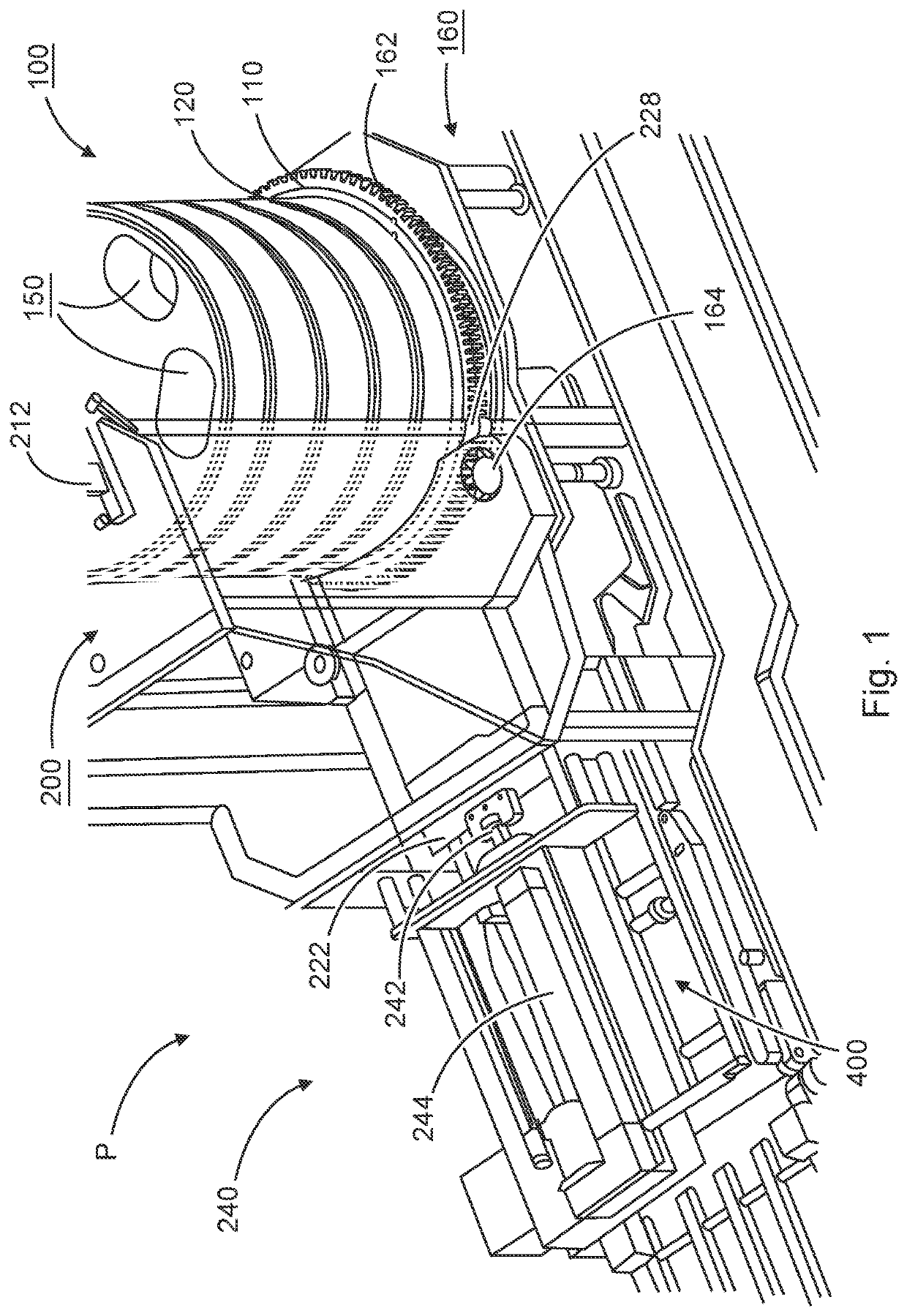 Pressing unit for a portioning machine