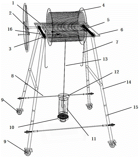 Underground diaphragm wall groove segment slurry taking device