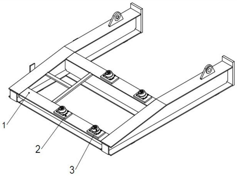 Wind turbine base self-locking foldable wedge block device