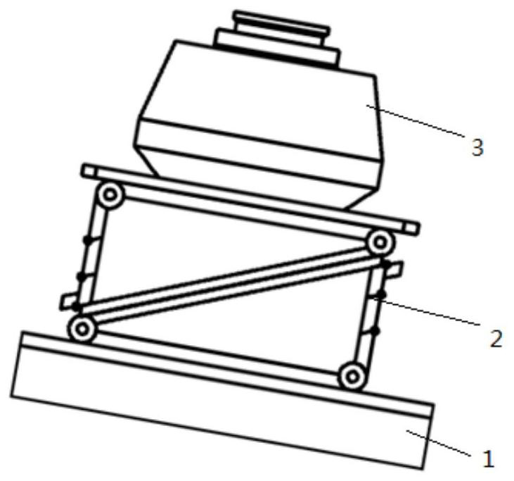 Wind turbine base self-locking foldable wedge block device