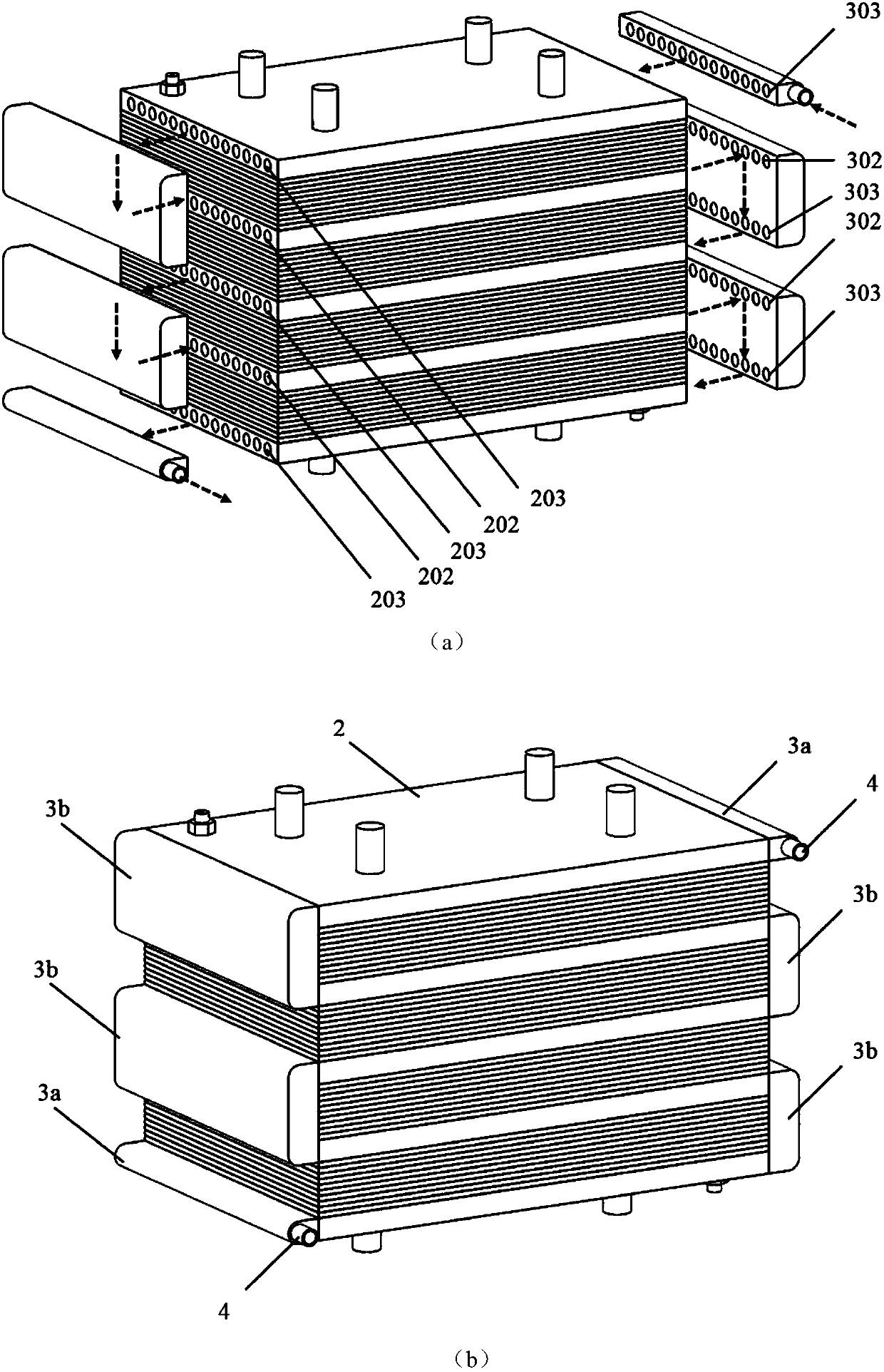 Thermal equilibrium type bipolar cell stack