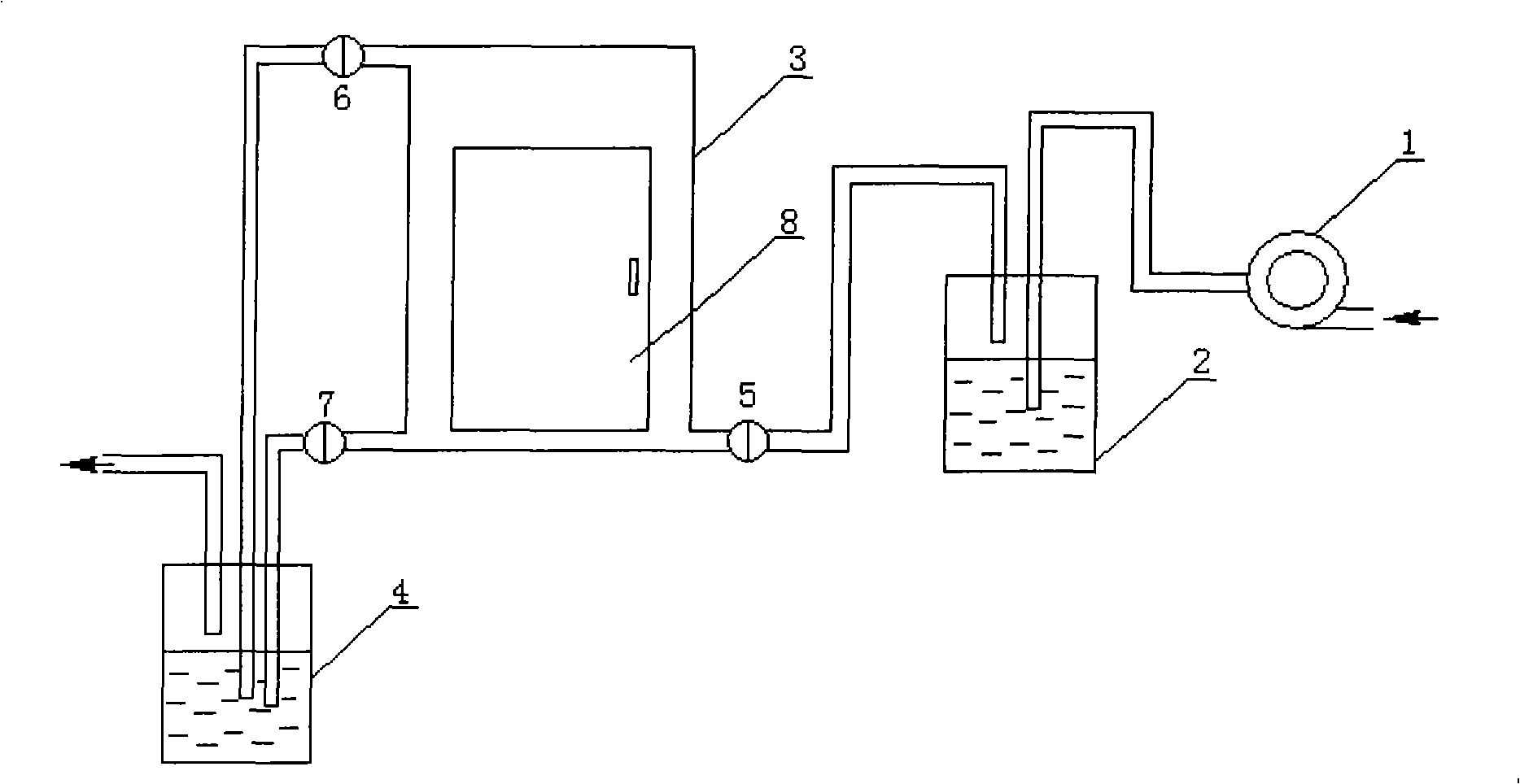 Method for preparing battery cathode material calcium zincate and sealing device used for the same