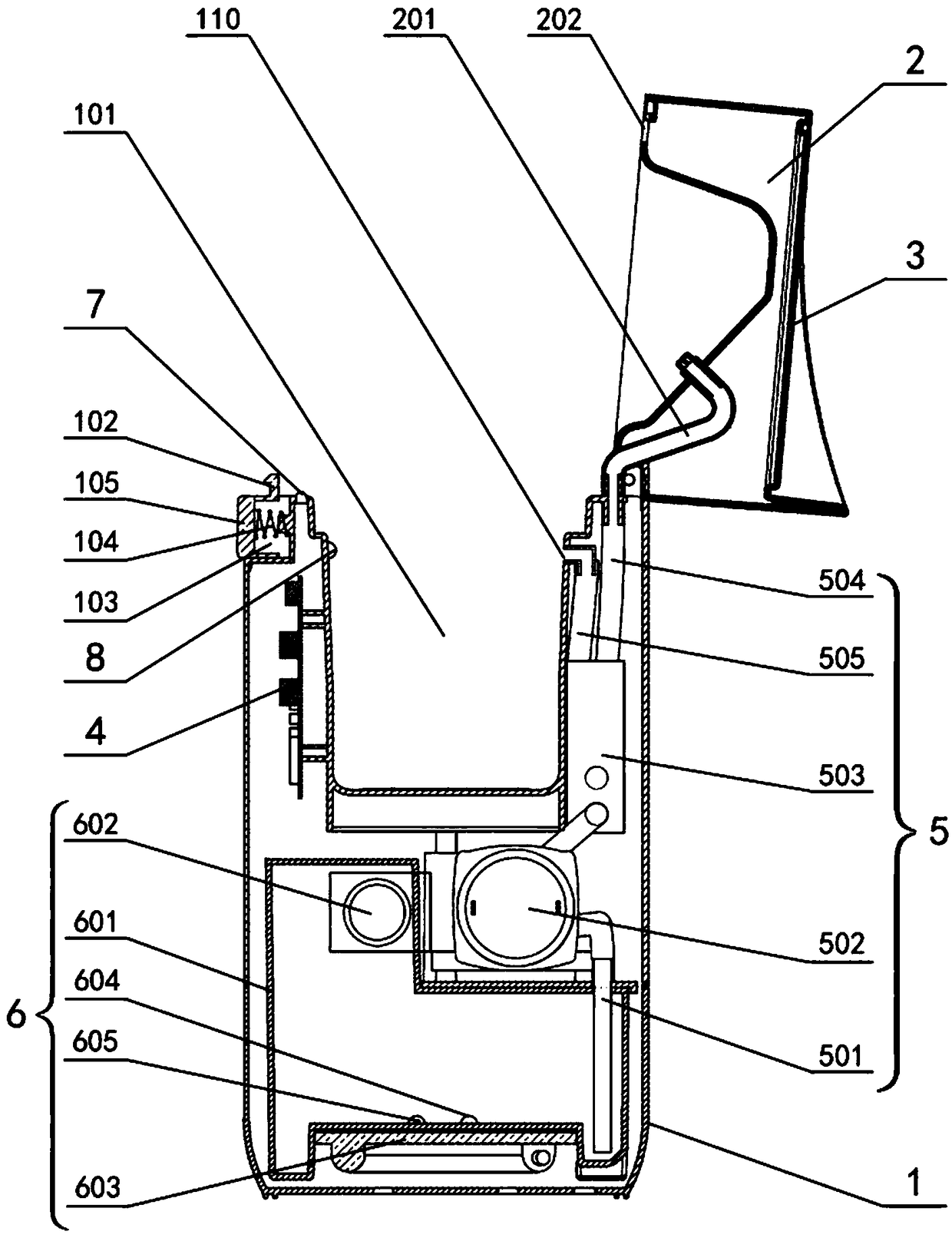 Milk powder dissolving device with heat insulation and disinfection functions and milk powder dissolving equipment