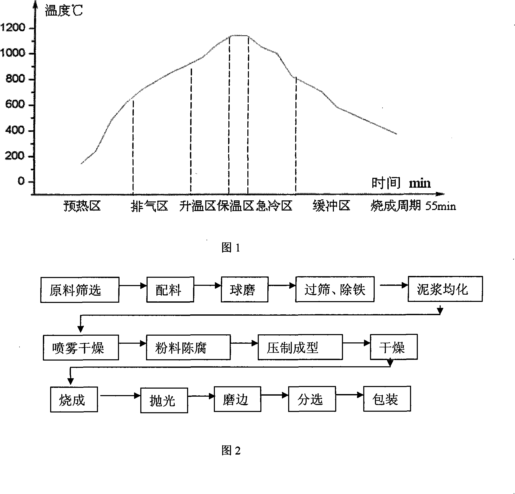 Process for producing coloured polished brick