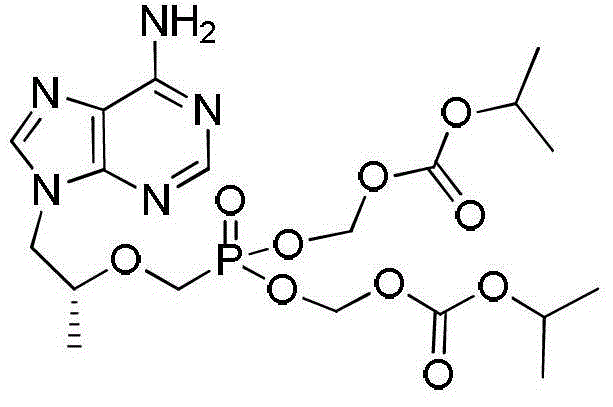 The preparation method of tenofovir disoproxil fumarate intermediate