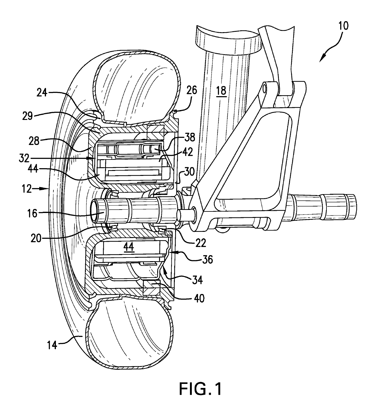 Monitoring system for aircraft drive wheel system