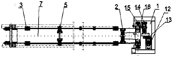 Novel trolley driving steel wire rope balancing mode and device of bucket-wheel even mixing reclaimer