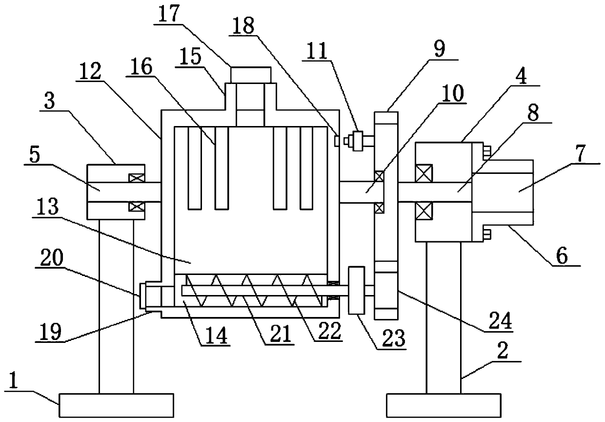 Storage device for solid powder raw materials used in construction sites