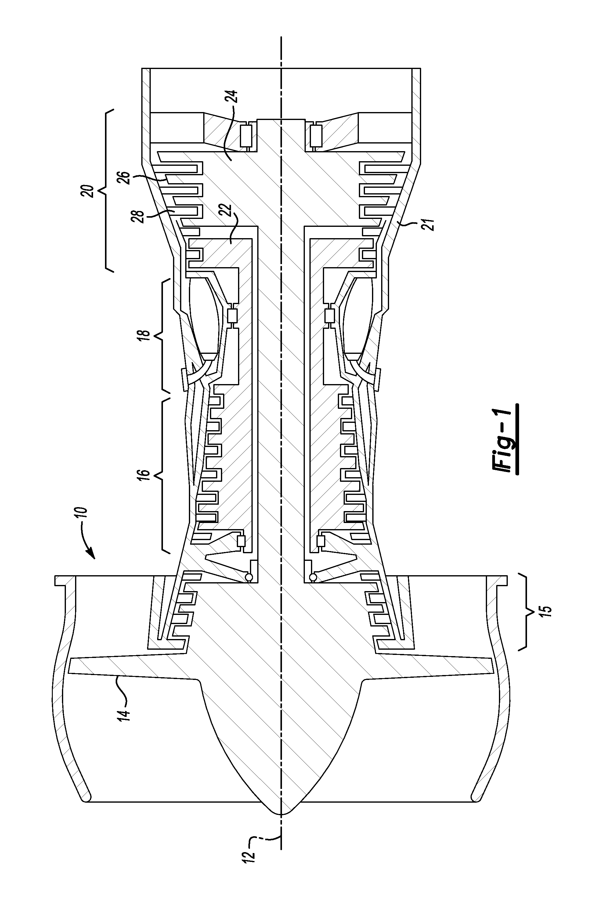 High solidity and low entrance angle impellers on turbine rotor disk