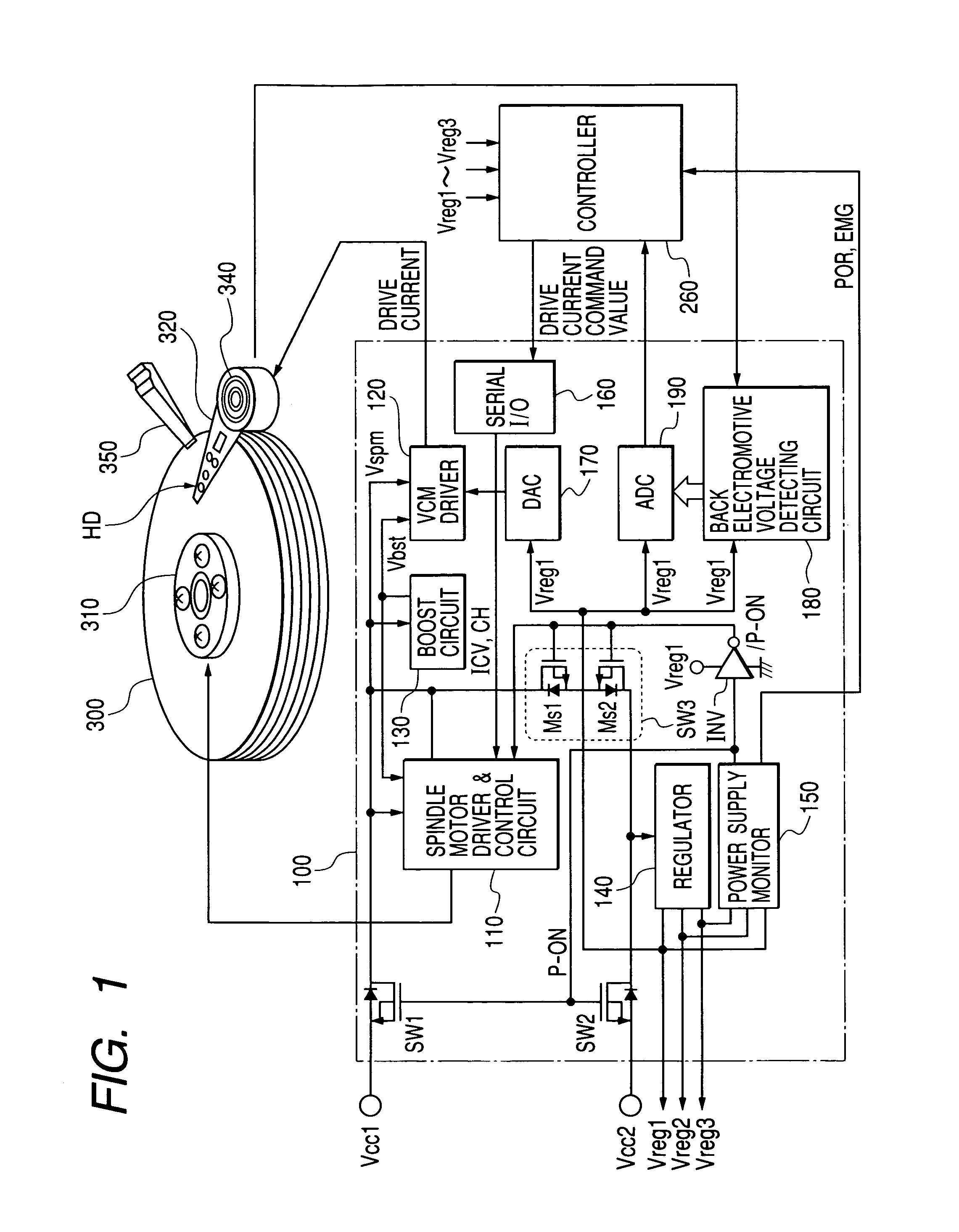 Magnetic disk storage system