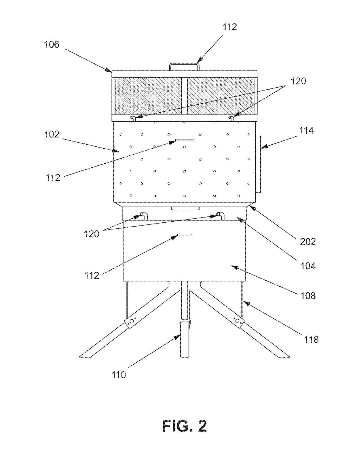 Collapsible Smoke Minimizing Fire Pit