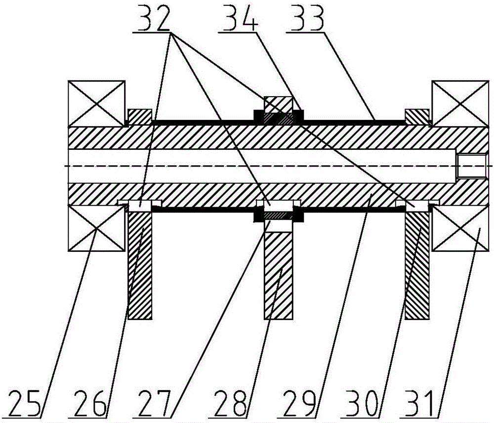 Eccentric vibration device of road roller and arranging structure thereof