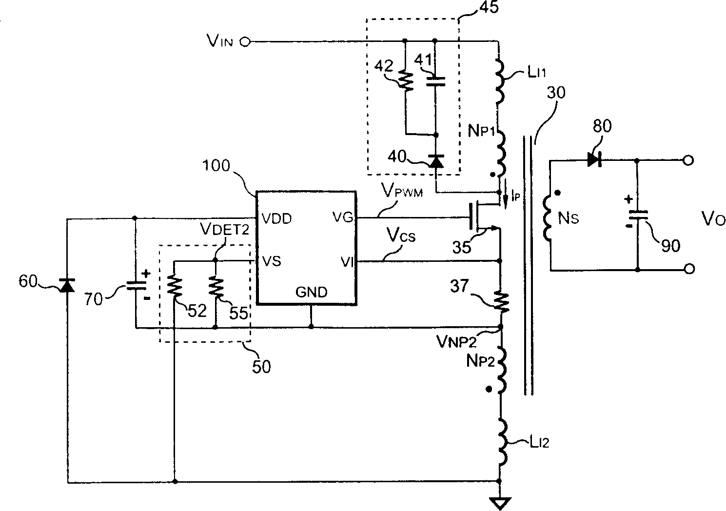 Flyback power converter