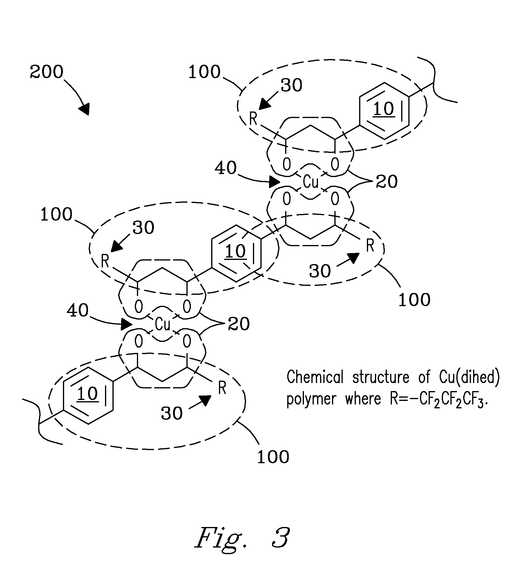 Method and apparatus for selective capture of gas phase analytes using metal beta-diketonate polymers