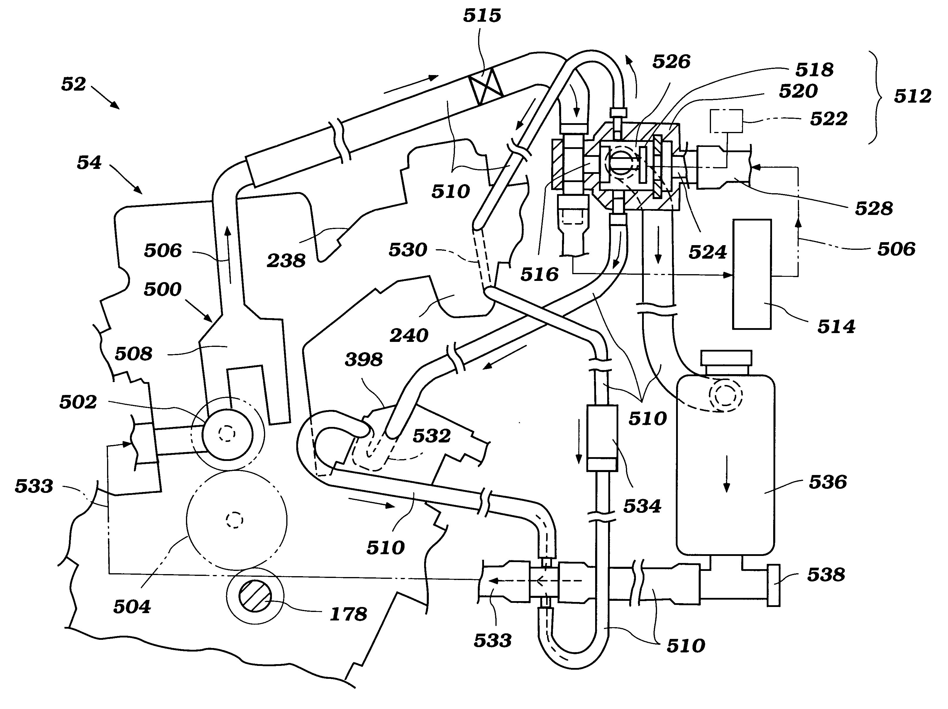 Cooling system for land vehicles