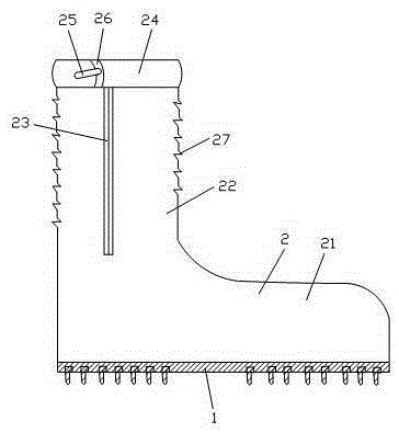 Electroencephalogram examination shoe cover for cancer patients