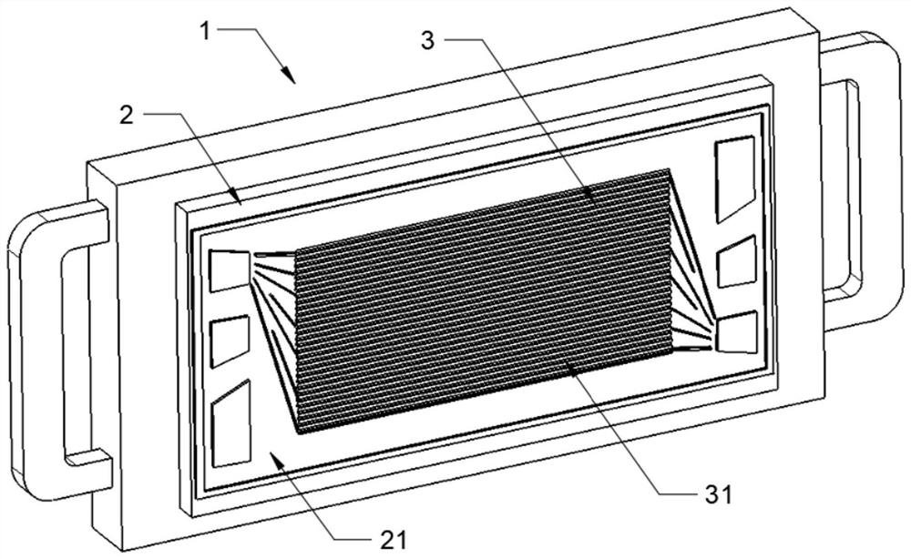 Punch forming die for metal bipolar plate of fuel cell