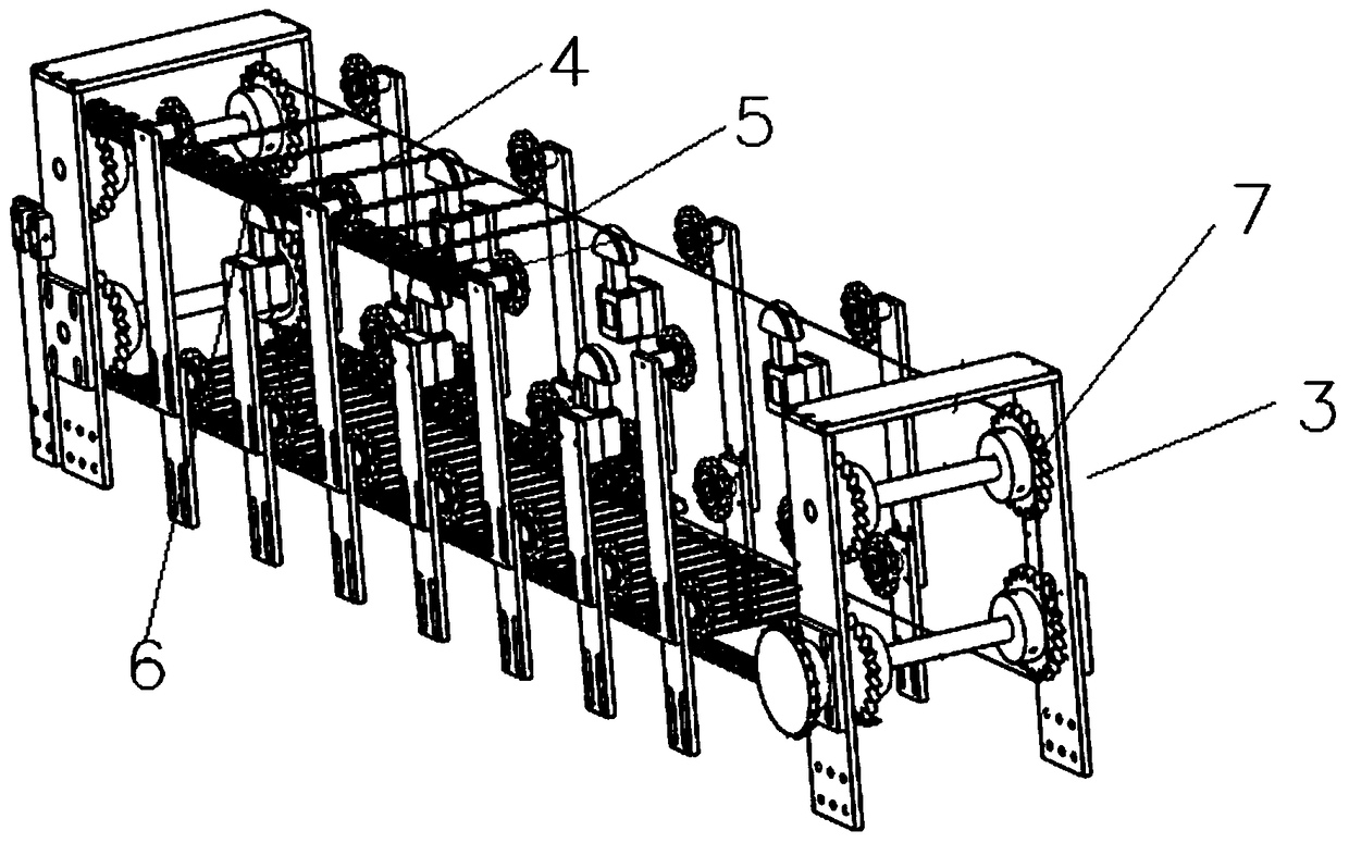 Production-line-type mummified aphid separation and brushing device