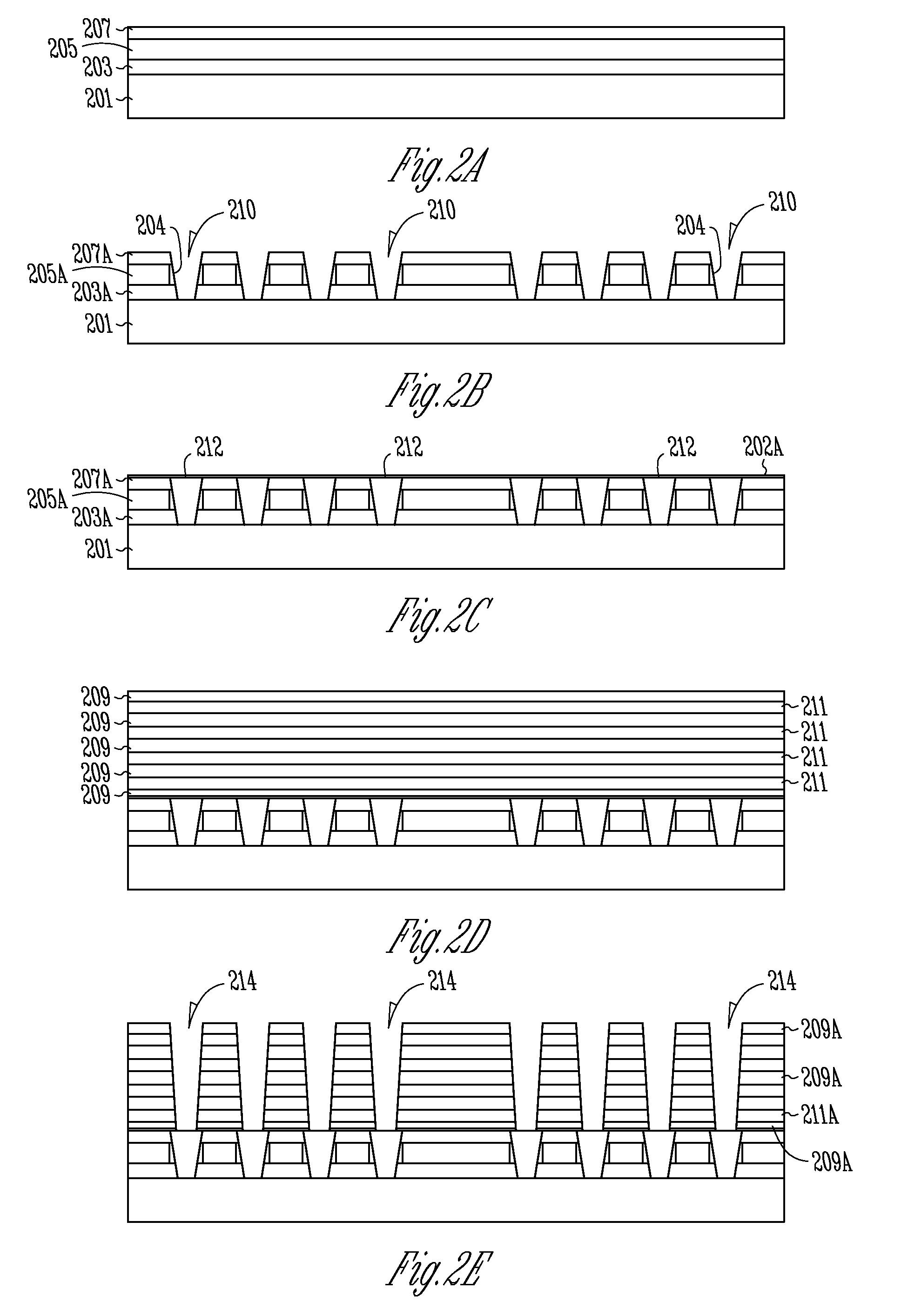 Apparatuses and methods of forming apparatuses using a partial deck-by-deck process flow