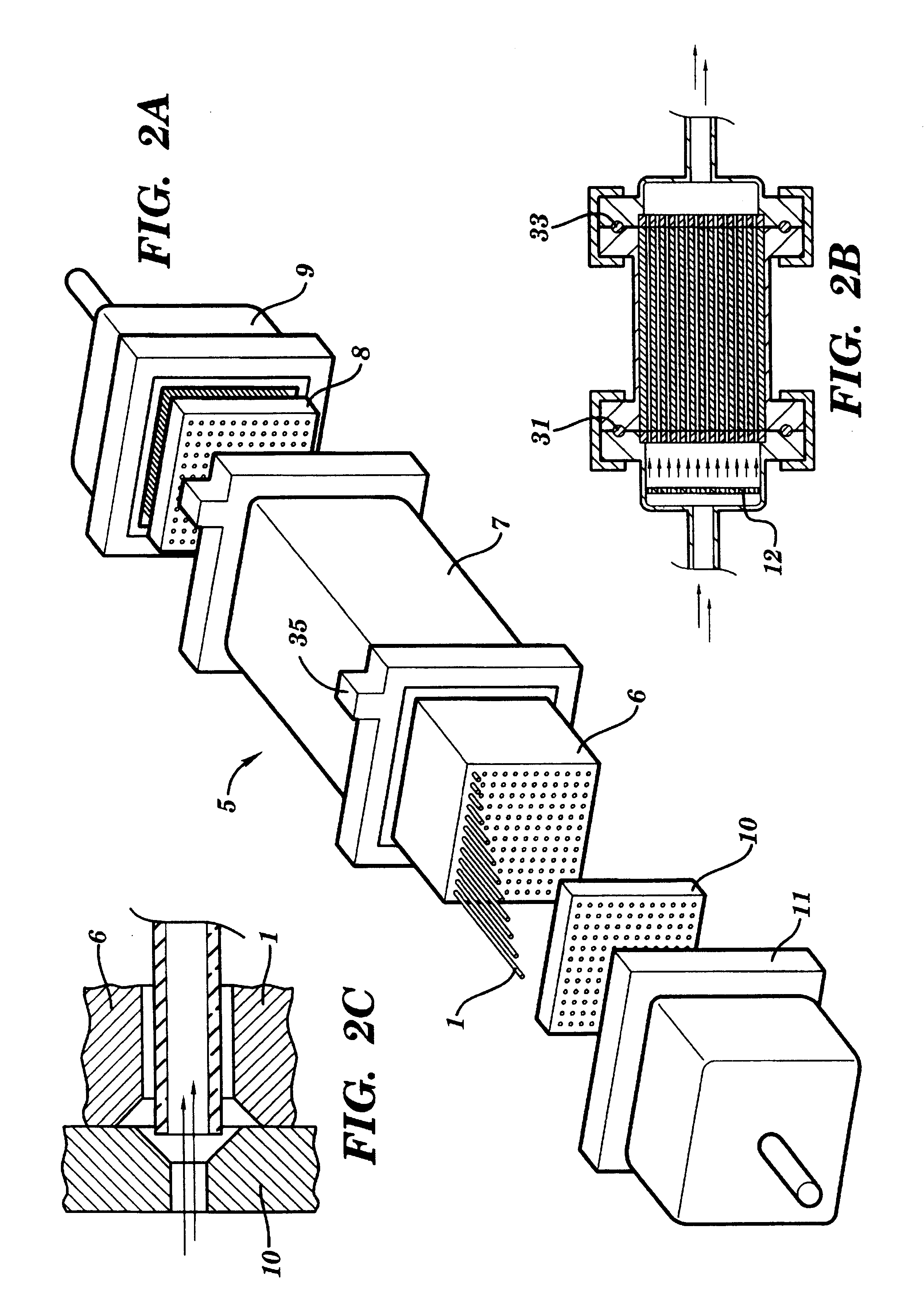 High throughput solid phase chemical synthesis utilizing thin cylindrical reaction vessels useable for biological assay