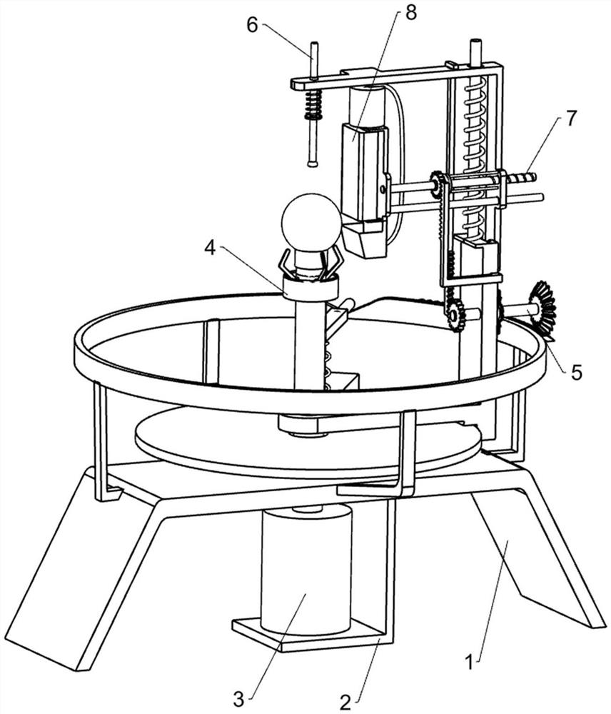 Flagpole downwind ball anticorrosive oil surrounding type wiping and smearing device