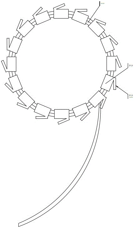 Electrical impedance signal collecting device