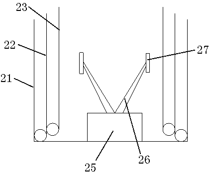 Device for wiping glass door