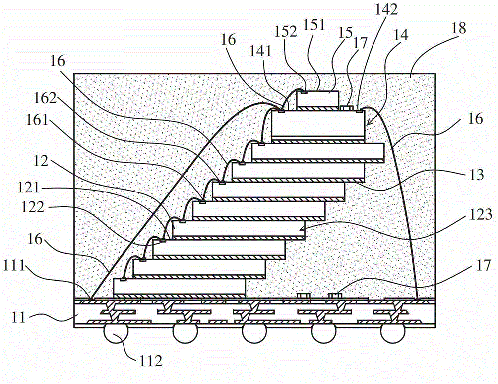 Semiconductor chip stack structure