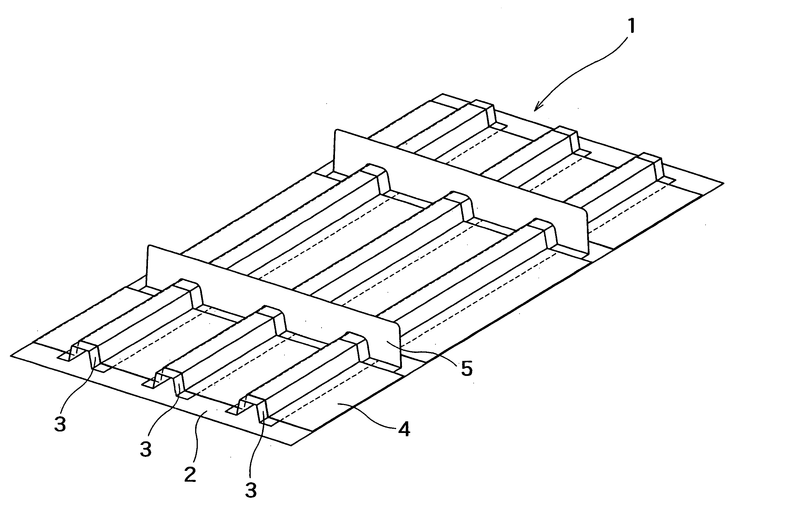 Composite material-stiffened panel and manufacturing method thereof