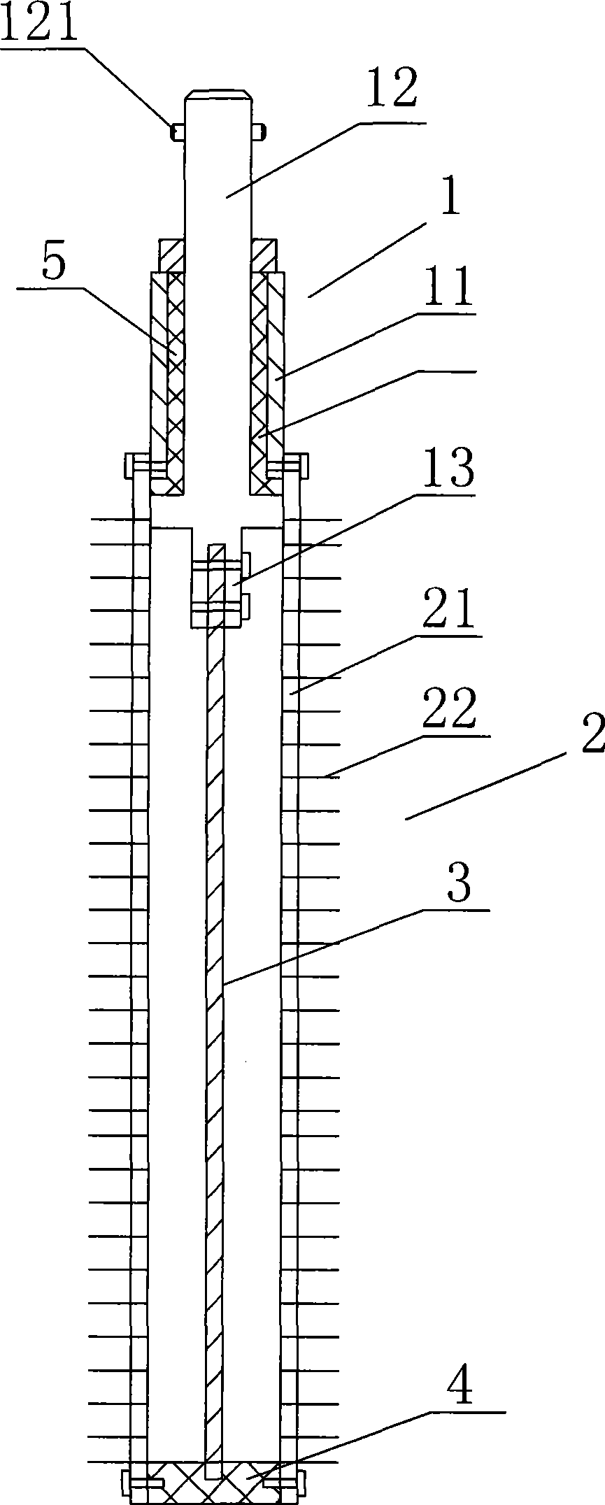 Plating pen for electro-brush plating inner bore parts