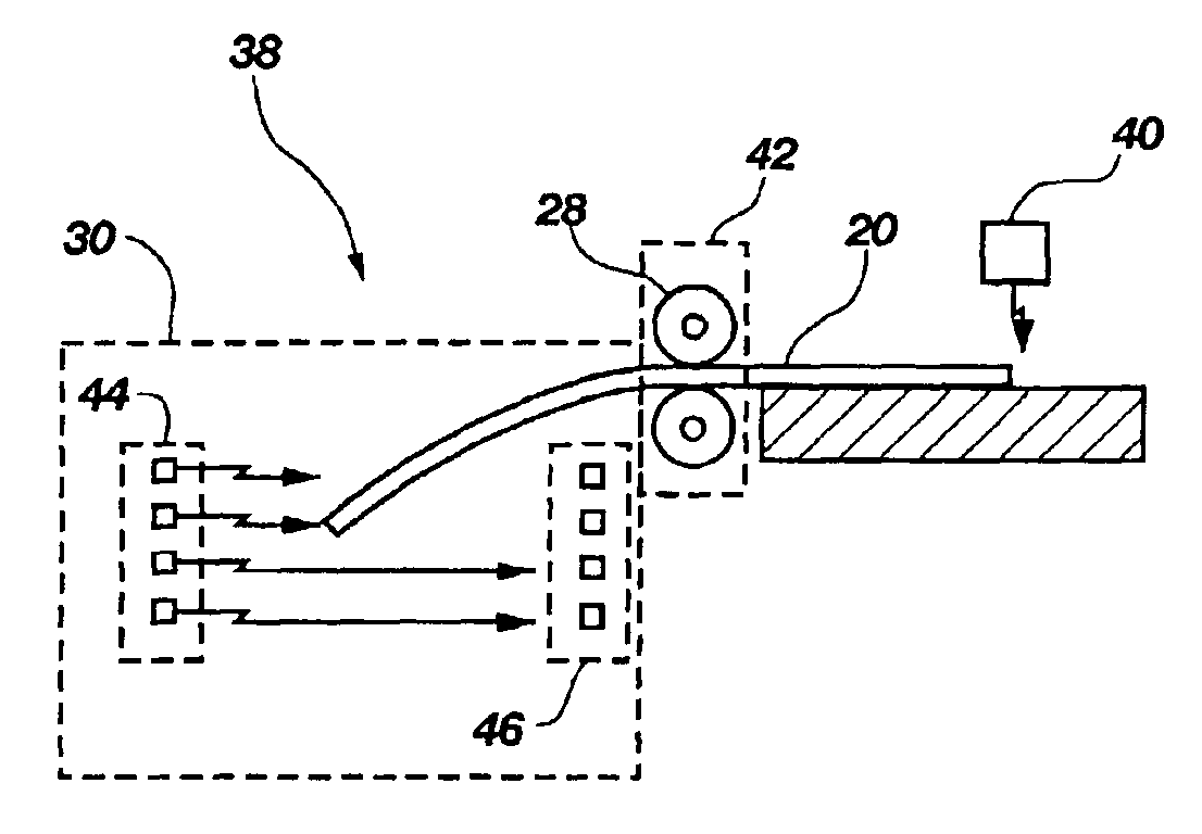 Media stiffness detection device and method therefor