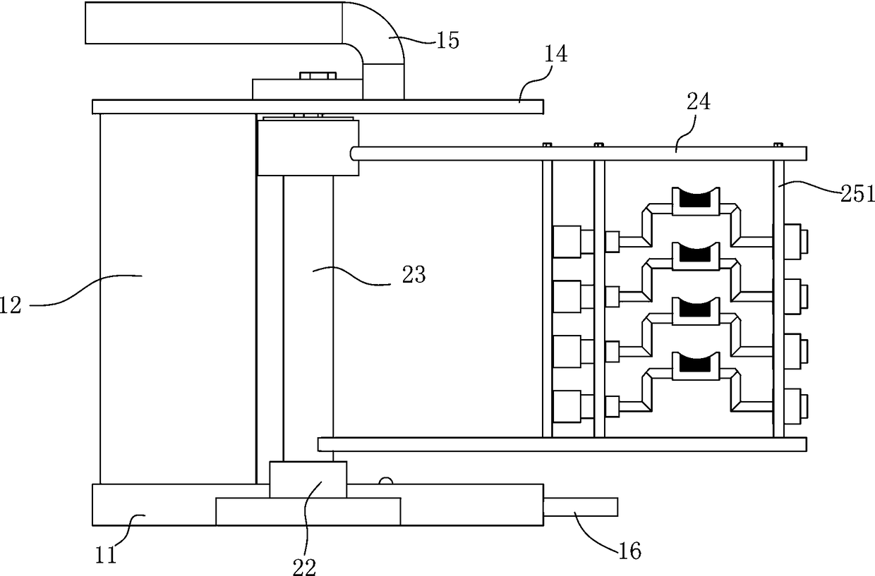 Ultrasonic spraying structure